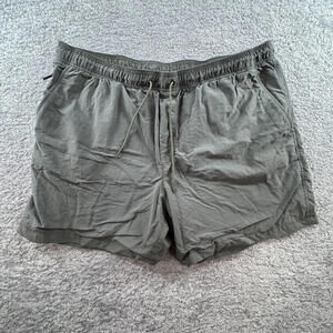 American Eagle Men's Casual Shorts XXL Olive Green drawstring surf swim